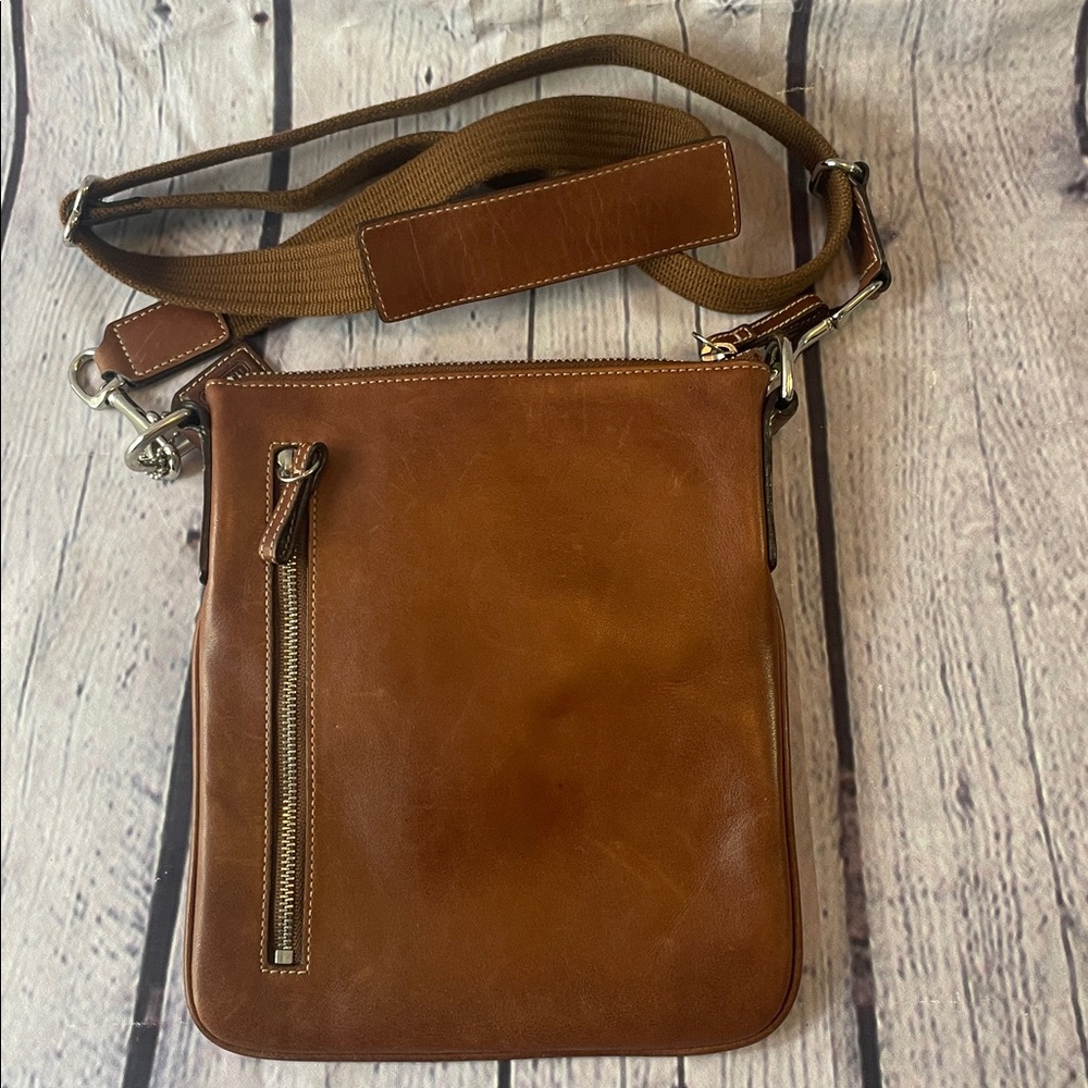 Vintage Coach Hampton Swing Bag with 48” Strap British Tan Excellent Condition - Picture 2 of 7